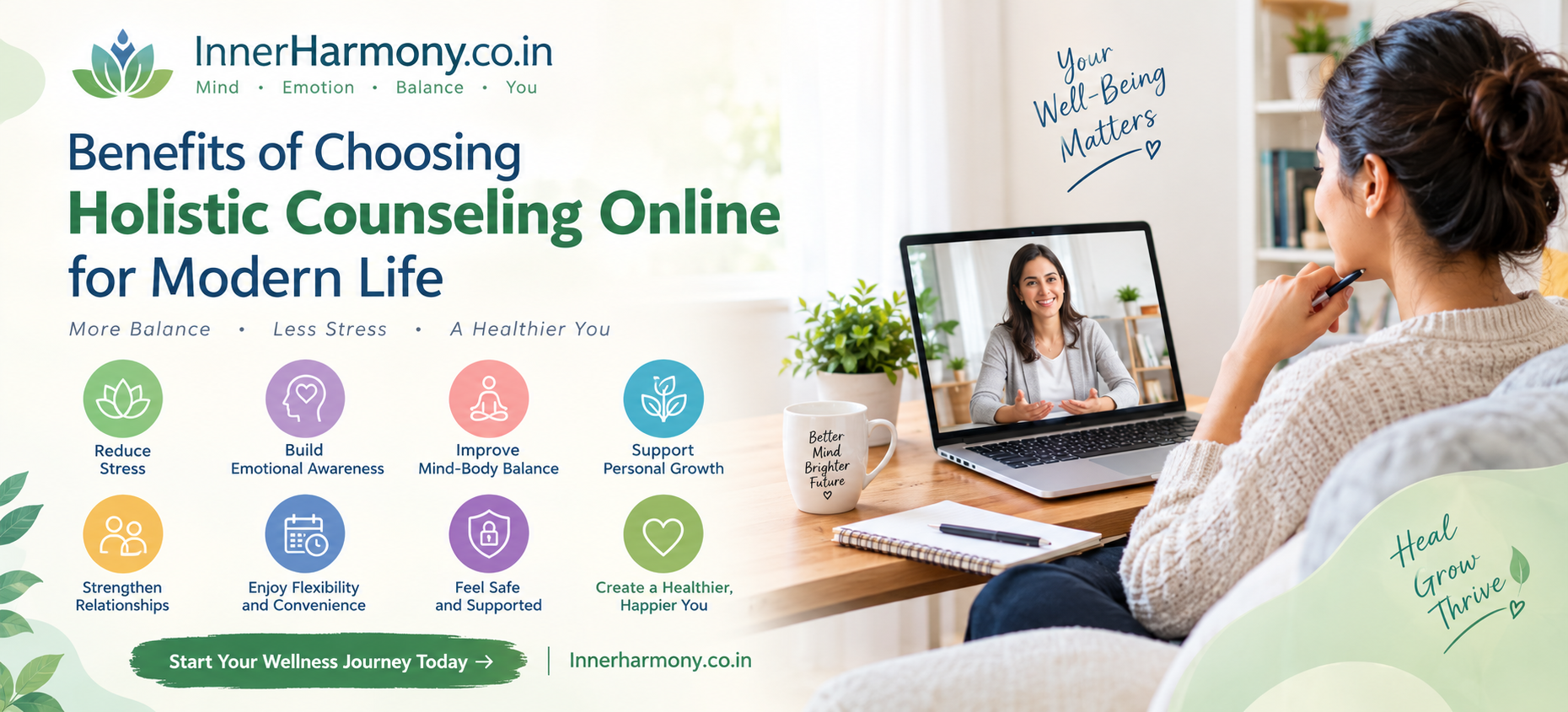 Benefits of Choosing Holistic Counseling Online for Modern Life